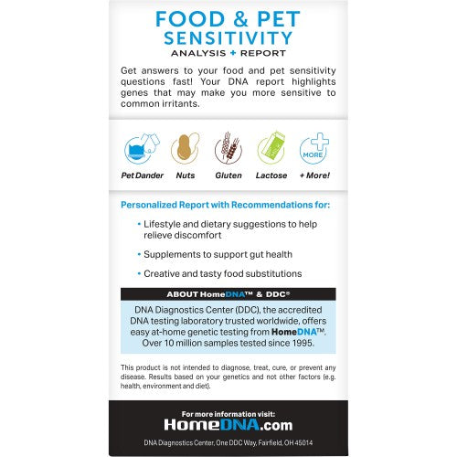 HomeDNA™ Food & Pet Sensitivity Test